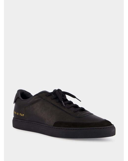 Common Projects Black Court Classic Sneakers for men