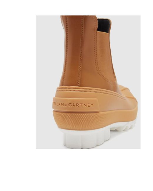 Stella McCartney Brown Duck City Chelsea Boots