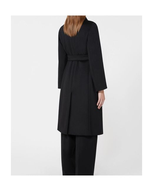 Max Mara Black Studio Bcollag Belted Coat