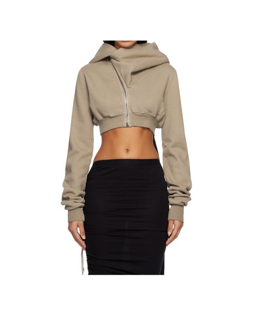 Rick Owens Multicolor Thick Organic Cotton Fleece Hooded Sweatshirt