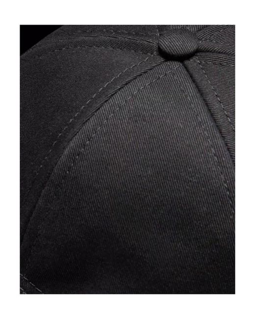 Moncler Black Gabardine Baseball Cap for men