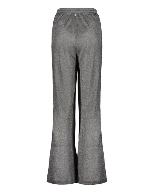Herno Gray Wide-Leg Drawstring Trousers