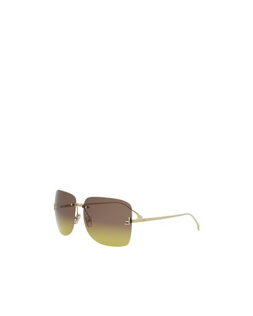 Fendi Multicolor Eyewear Square Frame Sunglasses for men