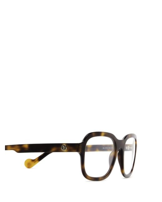 Moncler White Eyewear Square Frame Glasses for men