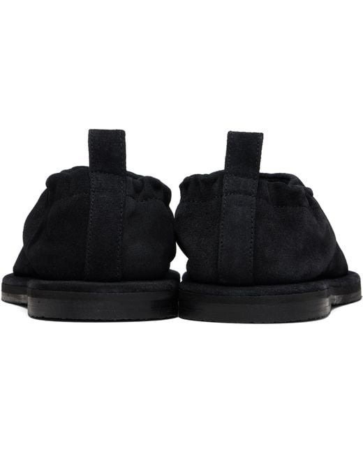 Studio Nicholson Black Korine Suede Loafers