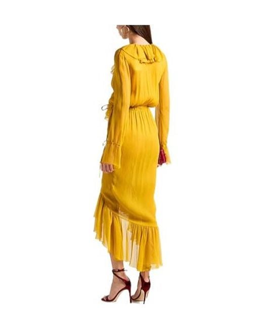 Saint Laurent Yellow Maxi Dresses