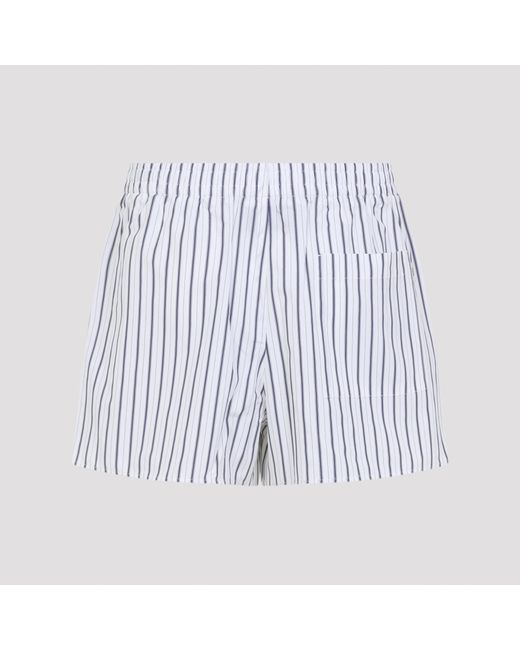 AMI White Elasticated Shorts for men