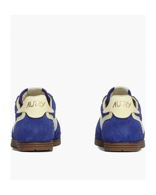 Autry Blue Windspin Lace-Up Sneakers for men