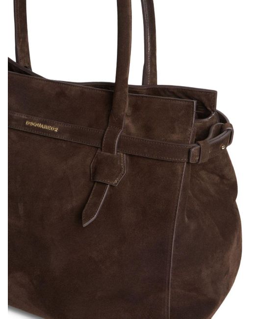 DSquared² Brown Suede Tote Bag for men