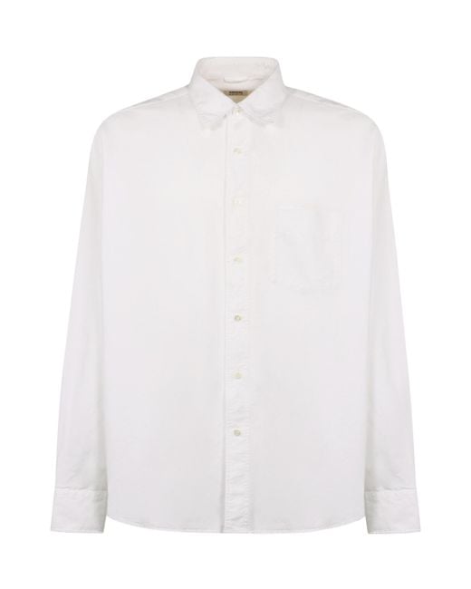 Aspesi White Buttoned Sleeved Shirt for men