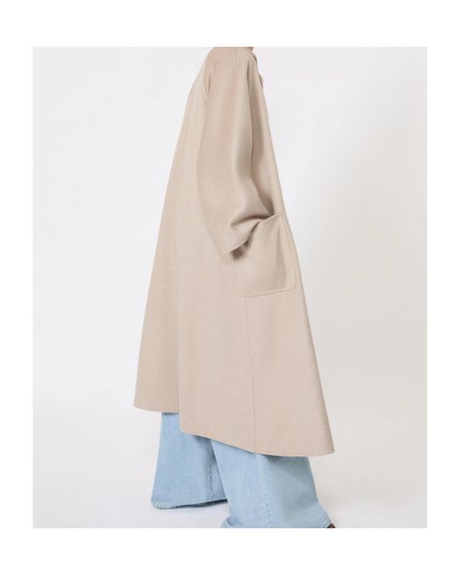 Max Mara Natural Ludmilla Belted Long Coat