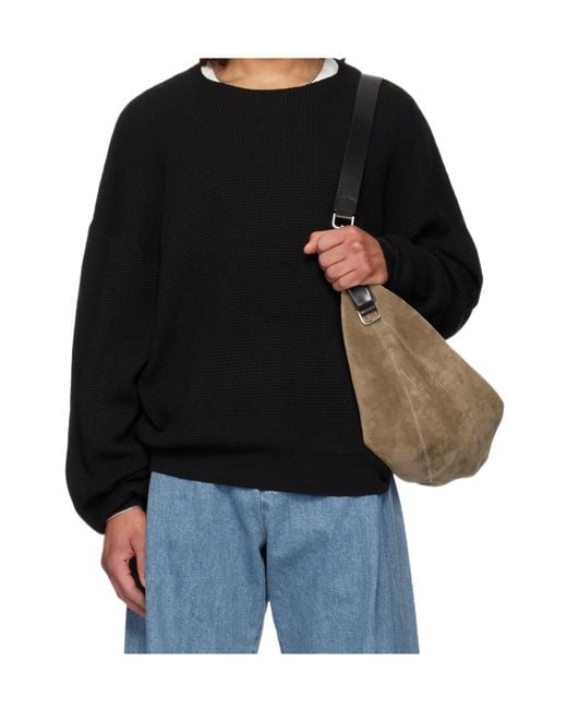 Fear Of God Black Signature 90S Waffle-Knit Sweater for men