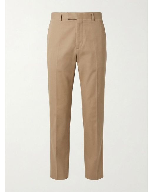 Gucci Natural Logo Detailed Straight-Leg Pants for men
