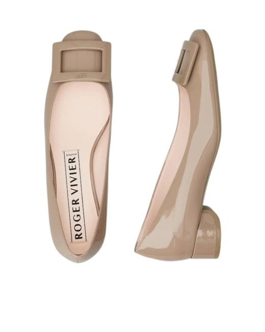 Roger Vivier Brown Slip-On Pumps