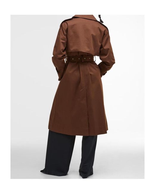 Barbour Brown Aoife Showerproof Trench Coat