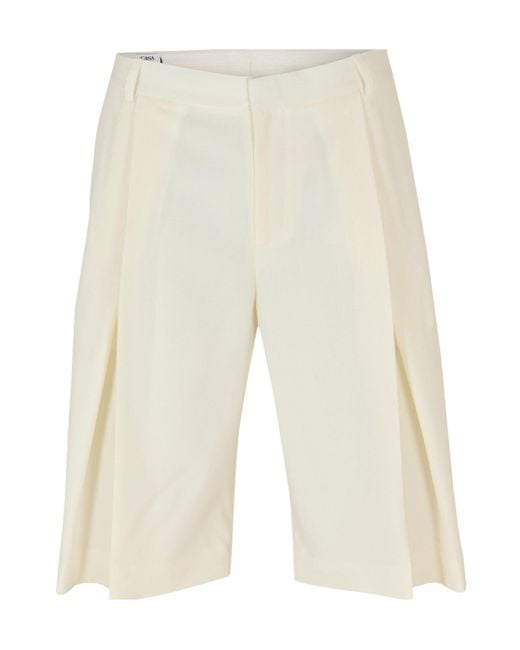 Casablanca Natural Loose-Fitting Shorts for men