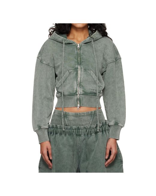 KNWLS Gray Haze Cropped Zip-Up Sweatshirt