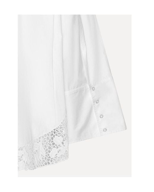 ROTATE BIRGER CHRISTENSEN White Oversized Lace Shirt