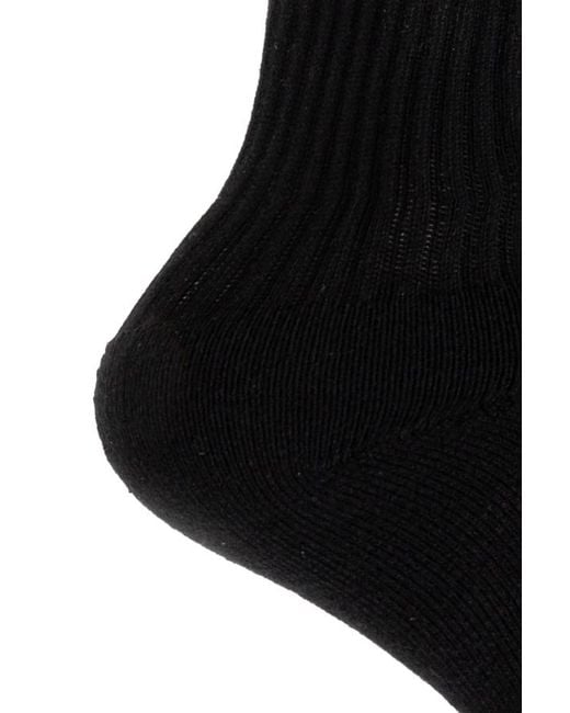 Vetements Black Logo Socks for men