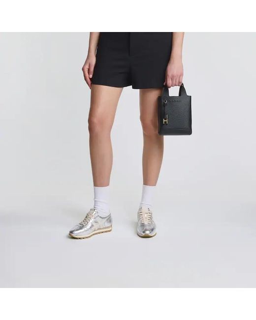 Hogan White Logo Detail Low-Top Sneakers