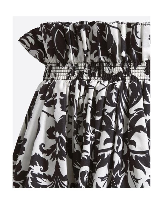Dior Black Christian All-Over Printed Off-Shoulder Top