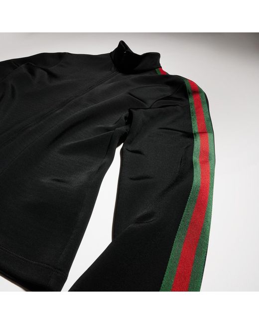 Gucci Black Web Zip Jacket for men