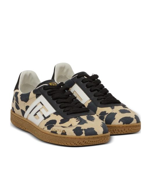 Balmain Brown Swan Sports Shoes