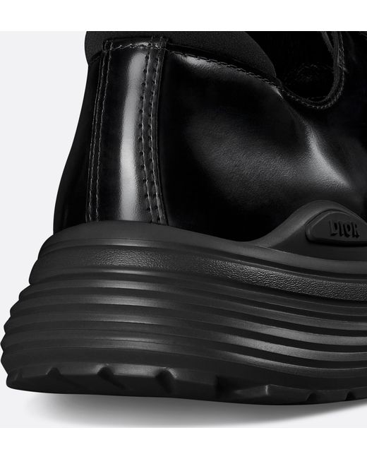 Dior Black Combat Buckled Monk Shoes for men