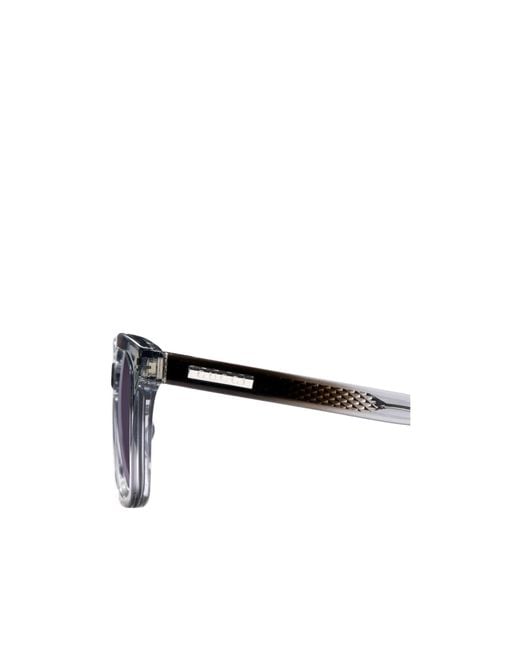 Gucci White Asian Fit Square-Frame Sunglasses for men