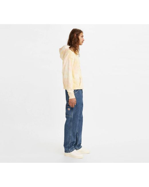 Levi's Blue 568 Straight Leg Jeans for men