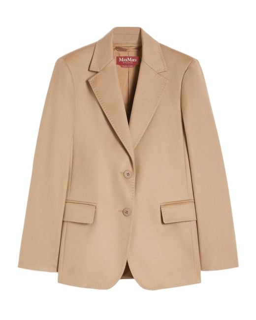 Max Mara Natural Studio Folgore Single-Breasted Blazer