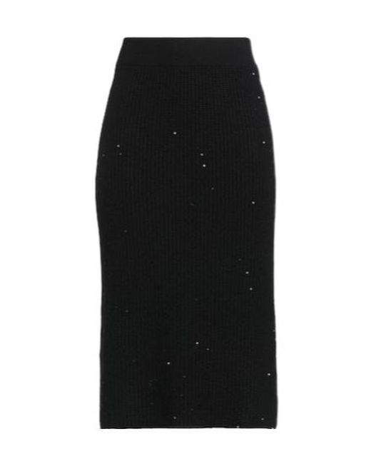 Brunello Cucinelli Black Fitted Pencil Skirt