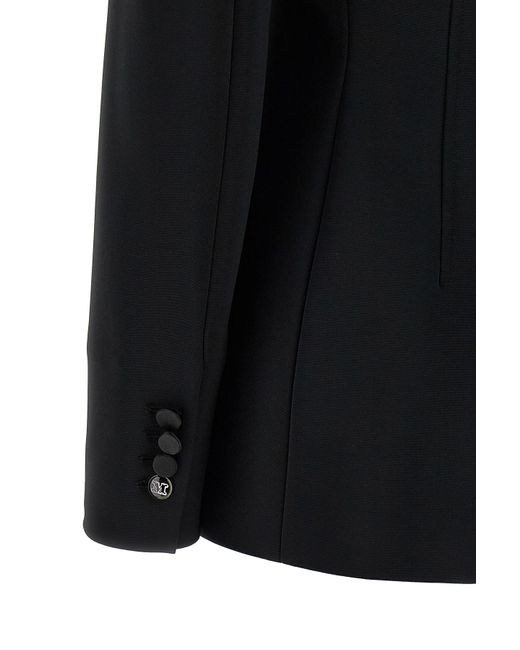 Max Mara Black Oreste Single-Breasted Blazer