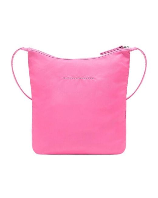 MM6 by Maison Margiela Pink Numeric Crossbody Shoulder Bag