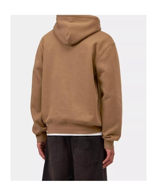 Carhartt Brown Hooded Carhartt Sweatshirt for men