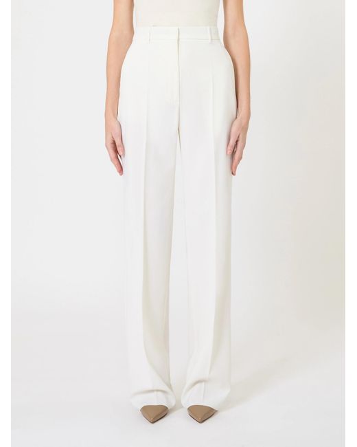 Max Mara White Studio Quasar Straight Leg Trousers