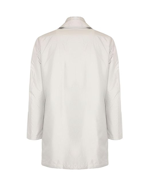 Fay White Waterproof Morning Coat for men