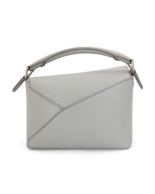 Loewe Gray Puzzle Mini Shoulder Bag