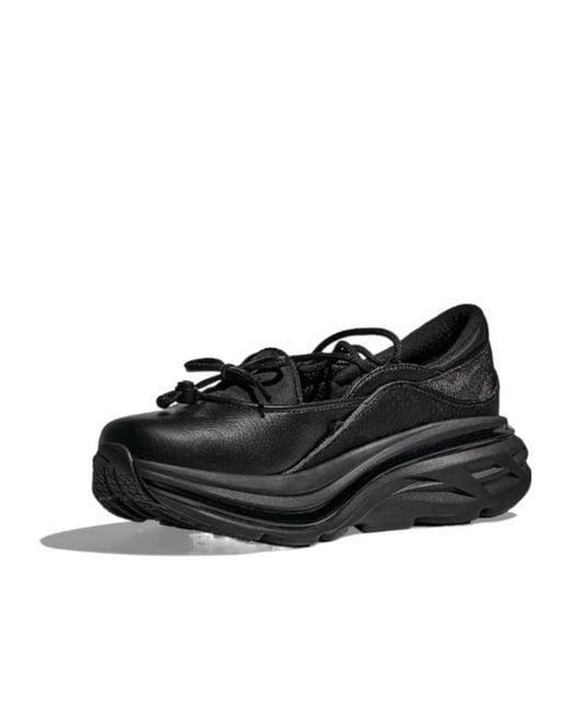 Hoka One One Black Bondi Mary Jane Shoes for men