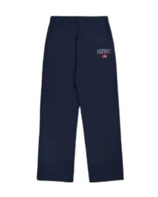 Sporty & Rich Blue Logo Trousers