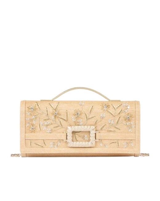 Roger Vivier Natural Belle Vivier Clutch