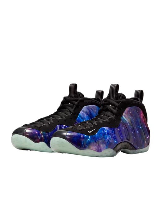 Nike Blue Air Foamposite One Galaxy Lace-Up Sneakers for men