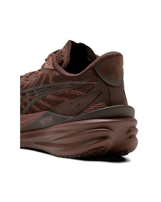 PUMA Brown Deviate Nitro 4 Lace-Up Sneakers