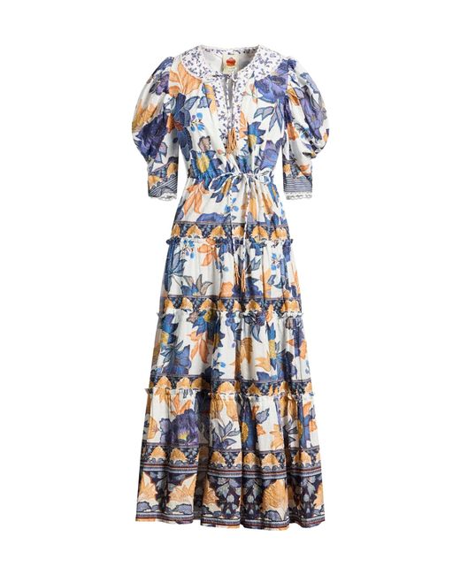 Farm Rio Blue Long Dresses
