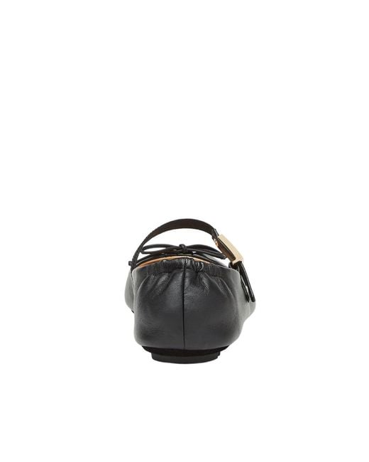 Fendi Black Baguette Ballet Flats