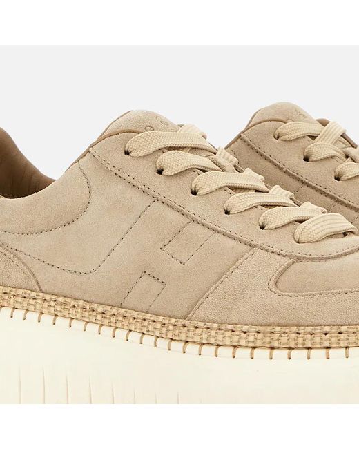 Hogan Natural H-Stripes Sneakers