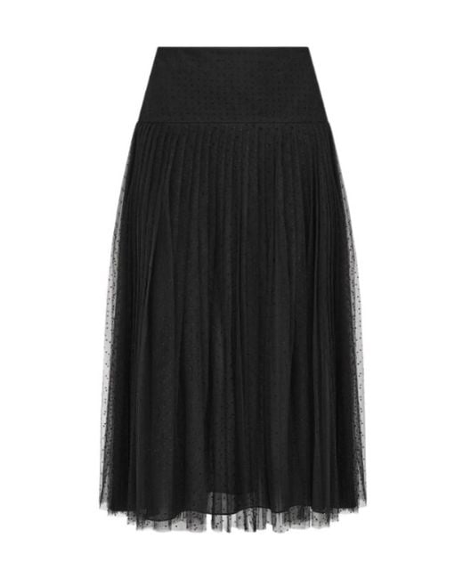 Dior Black Mid-Length Pleated Skirt