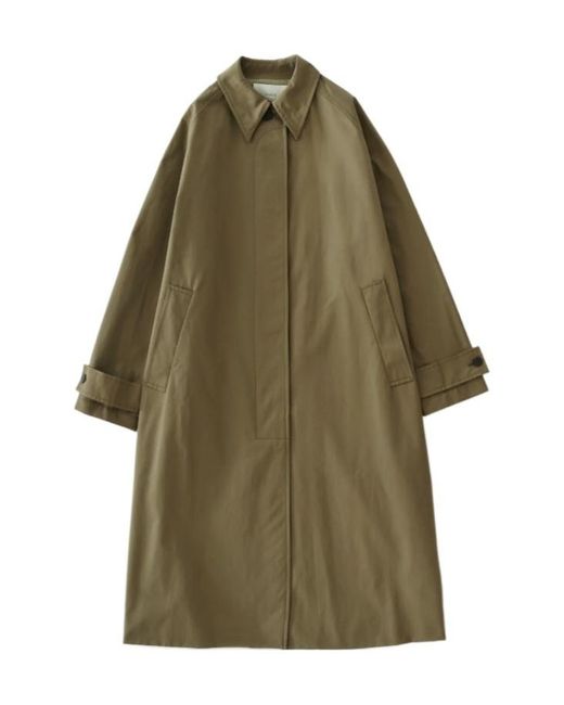 Studio Nicholson Green Long-Sleeved Trench Coat