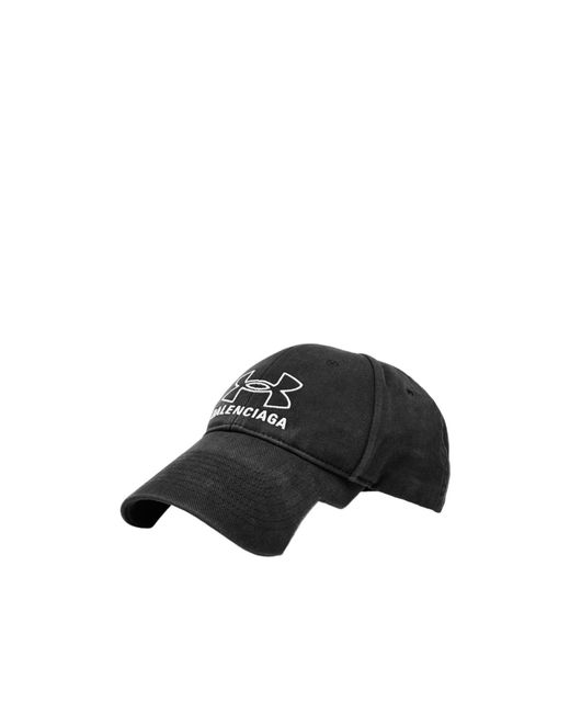 Balenciaga Black Logo Baseball Hat for men