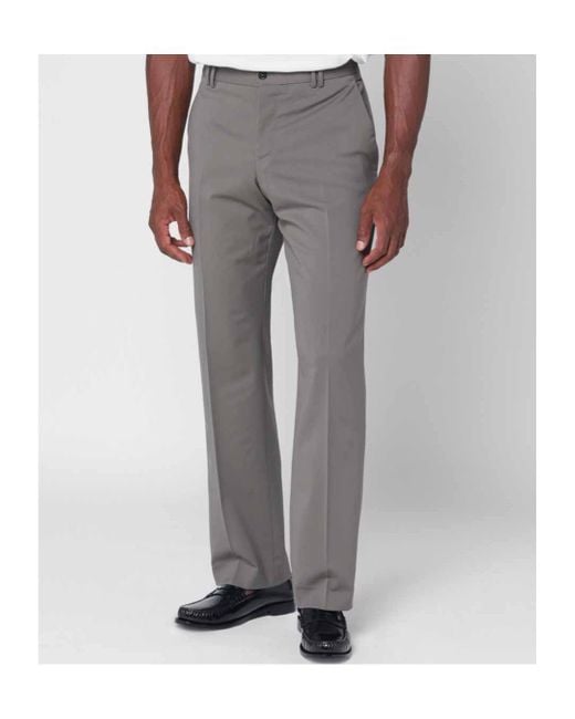 Pt Pantaloni Gray Pt Torino Classic Fit Trousers for men